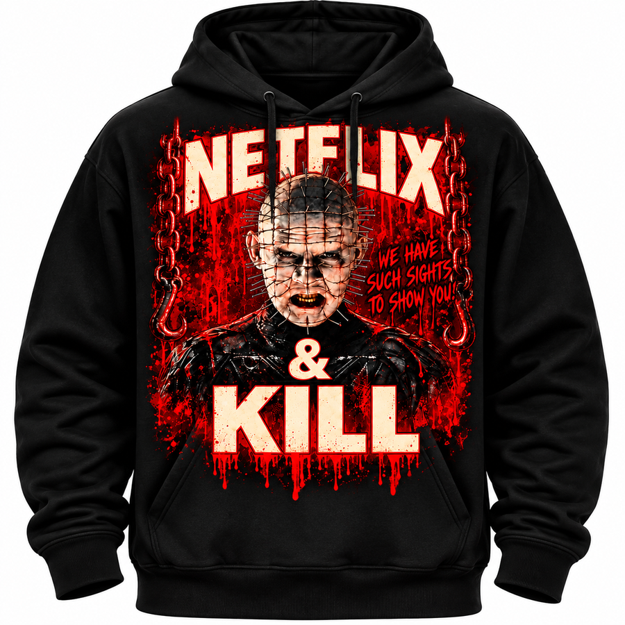 Men’s Hoodie: Netflix & Kill — Such Sights to Show You